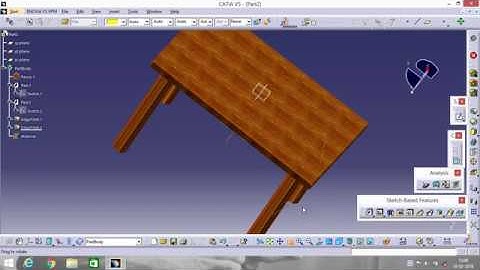 CATIA V5 | WOODEN TABLE |  DESIGN | TUTORIAL | FOR BEGINNERS | MECHANICAL ENGINEERING