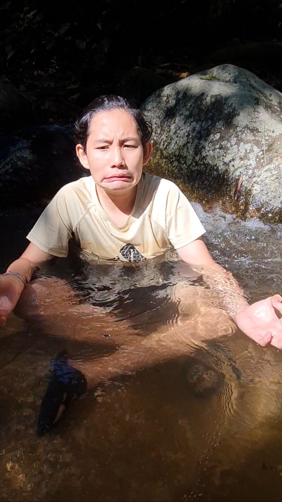 Mom OR Dad at Water Fall? Choose‼️ | JJaiPan #Shorts #tiktok