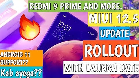 Redmi 9 Prime & Poco M2 Miui 12.5 & Android 11 Update