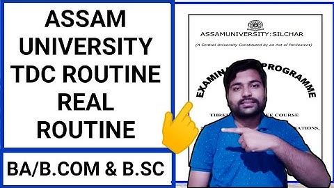TDC Even sem real or fake routine | Exam from 13th June | Assam University | Pranoy Roy