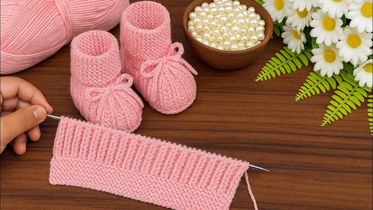 PAMUK ŞEKER 🍧 GİBİ PUF PUF YUMUŞACIK OLDUK / (YENİDOĞAN İKİ ŞİŞLE BEBEK PATİK YAPIMI