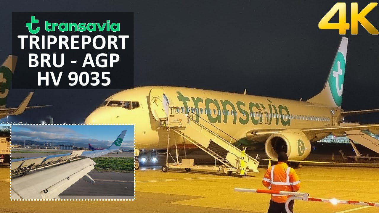 ✈ [4K] TRIPREPORT | Transavia France | Boeing 737-800 | Brussels - Malaga | Economy Class