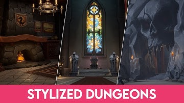 Stylized Dungeons for Unreal Engine - 3D Cave and Ruins with Interior