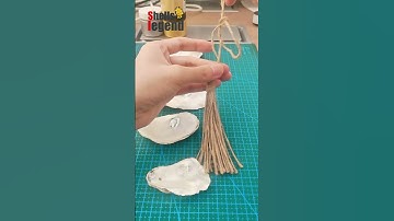 DIY Oyster Shell Wind Chime Easy Craft Tutorial!  #diy  #oystershell  #shellideas