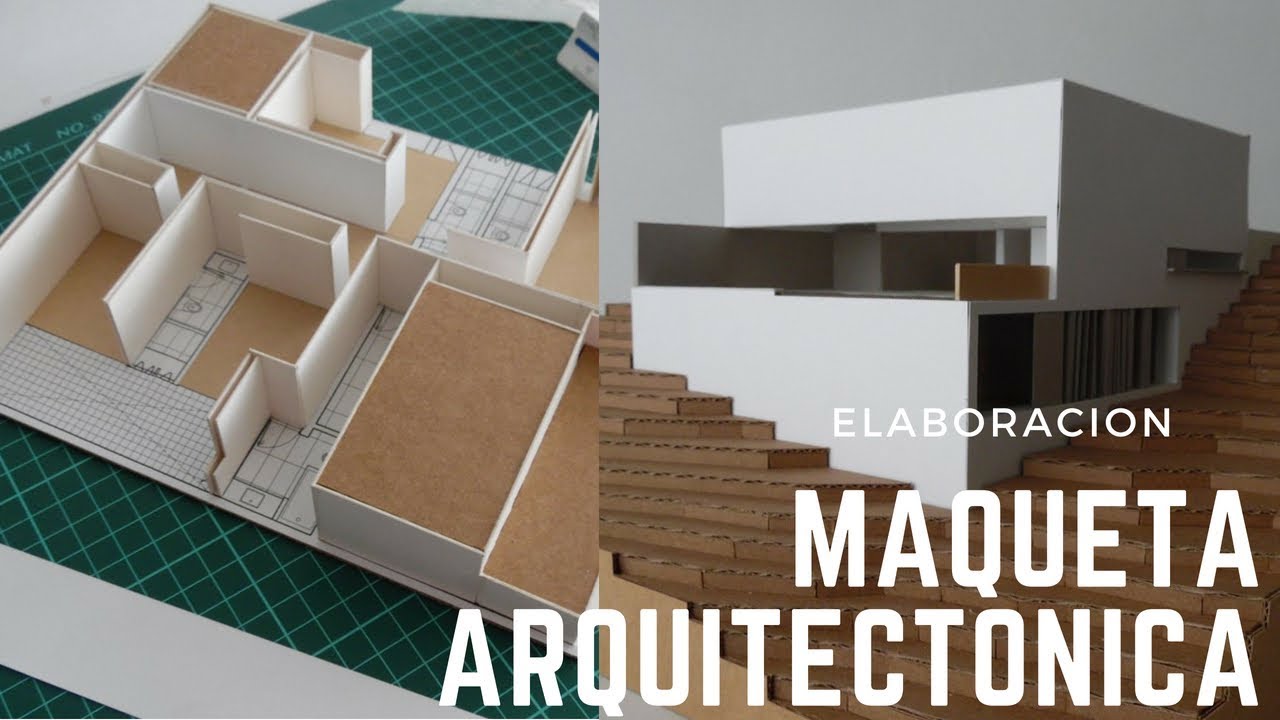 COMO SE HACE MAQUETA de Arquitectura 1) - YouTube