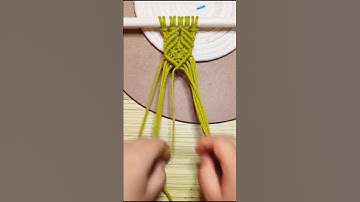 macrame leaf pattern knots #ytshorts #macrame #macramedesigns #macrameknots #diy #knot