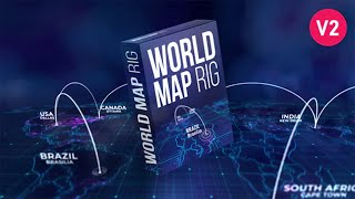 World Map Rig ★ After Effects Template ★ AE Templates