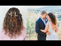 Easy Wedding Hairstyle for Naturally Curly Hair