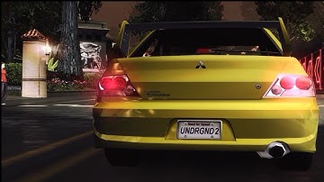 Need For Speed: Underground 2 - Mitsubishi Lancer Evolution VIII - Test Drive Gameplay (HD) [1080p]