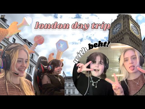 london day out with beht 💂‍♂️ V&A museum hallyu exhibit, pc bang & bubble tea!