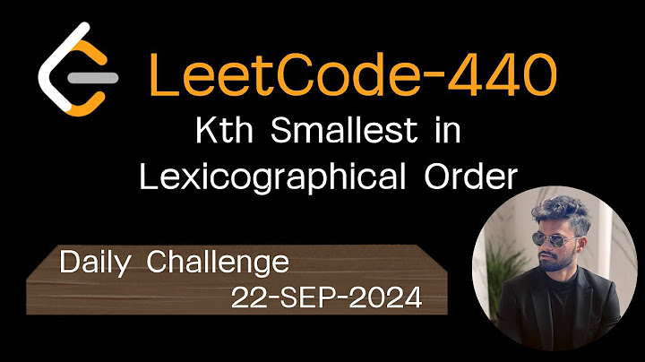 LeetCode-440  K-th Smallest in Lexicographical Order