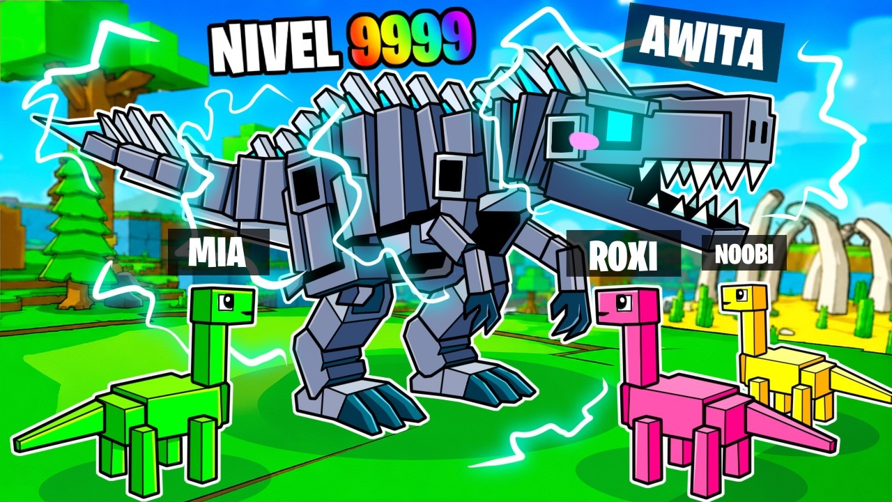 Evolucionando Hasta ser Un MECHA TREX en Vida de Dinosaurios!