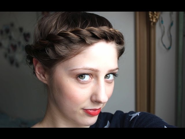 How To: Crown Braid (SHORTER HAIR VERSION) by SweetHearts Hair - YouTube