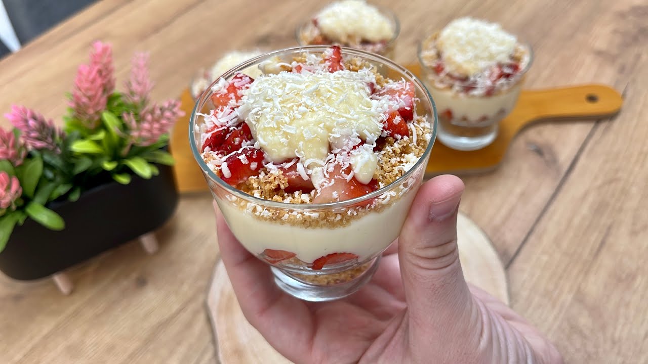 Ëmbëlsira të Shpjeta në Gota për 5 Minuta👌😋🍓