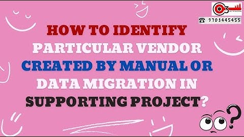 How to identify Standard invoice is created by Manual or data migration in Supporting project ?