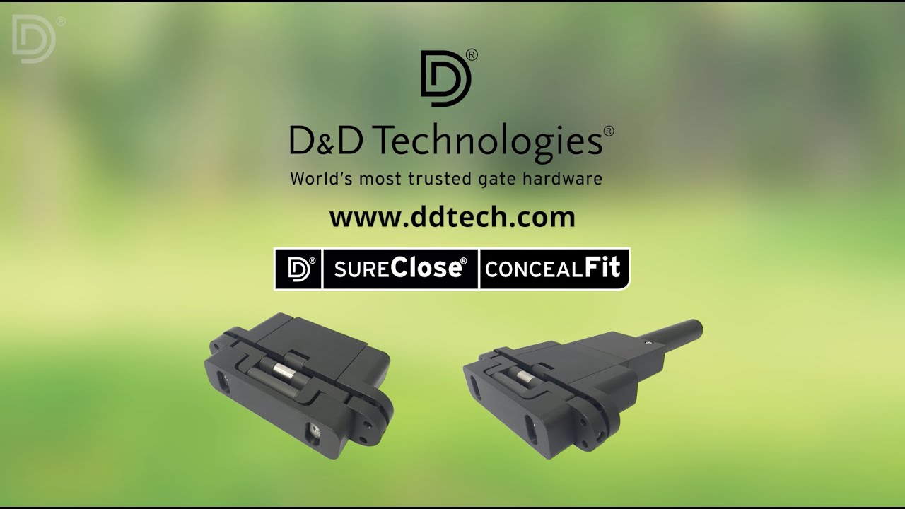 SureClose® FLUSH MOUNT Hinges & Hinge Closer - D&D Technologies US