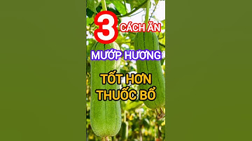 3 Cách Ăn Mướp Hương Tốt Hơn Thuốc Bổ #dinhduong #health #suckhoe #muophuong