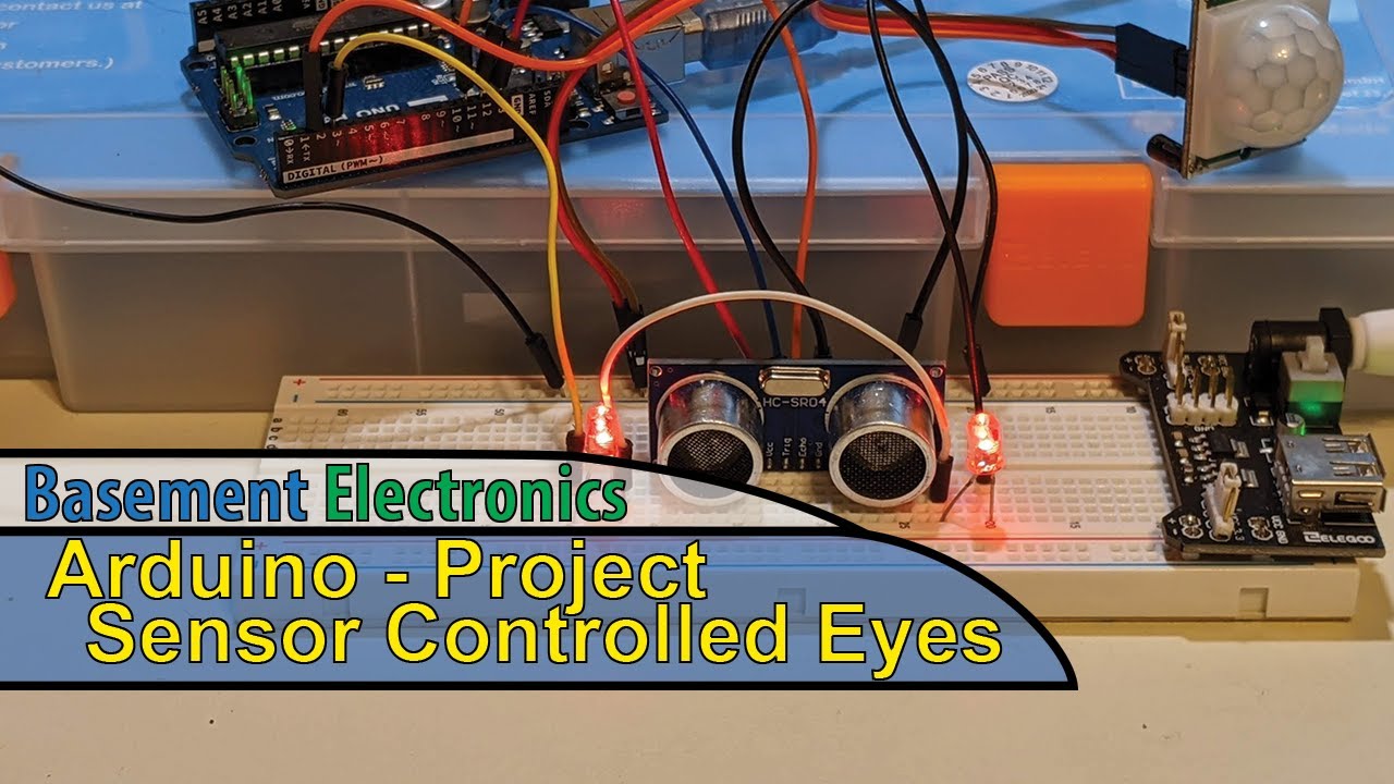 Arduino Project - Sensor Controlled Eyes - YouTube