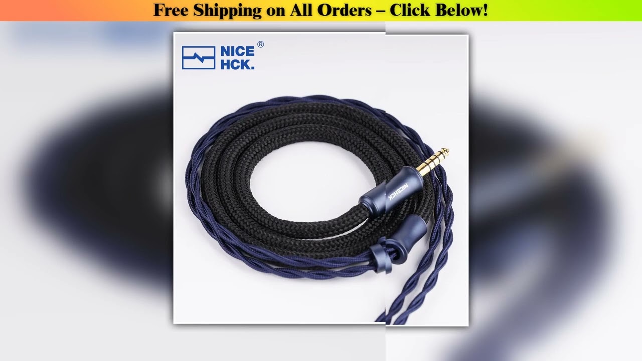 NICEHCK DragonScale Pro HiFi Audio Cable 8N Ultra-high Purity Earphone Upgrade Wire 2Pin OFC 4.4mm