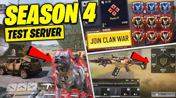 COD MOBILE SEASON 4 TEST SERVER!! Clan War, Attack Dogs, New Map & MORE (CODM SEASON 4 LEAKS)