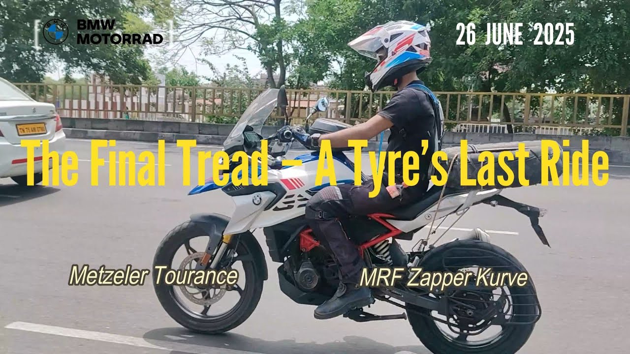 MRF tyre change on BMW GS 310 | Sameer's Edit - YouTube