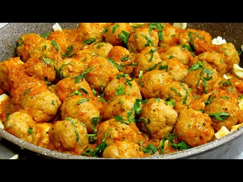 Они побили все рекорды на моей кухне! ВКУСНО, нет слов! Шведские Фрикадельки с ДОМАШНЕЙ  лапшой!