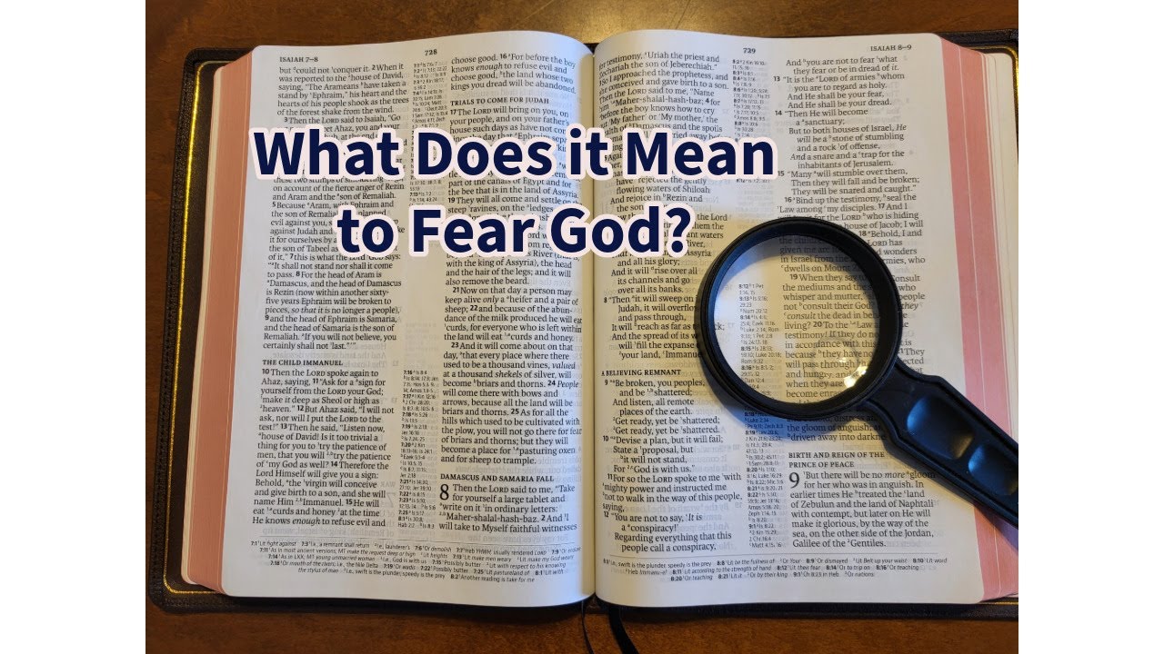 What Does it Mean to Fear God? - YouTube