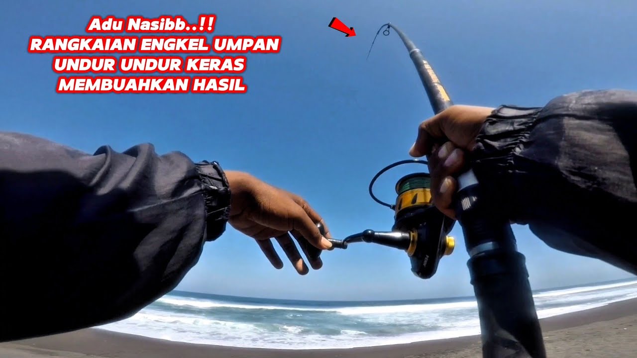 HARUS YAKIN..‼️MANCING PASIRAN MENGGUNAKAN UMPAN UNDUR UNDUR KLATAK || Tantangan rangkaian engkel‼️💥