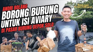 ANDRI BOLANG BORONG SEMUA BURUNG DI PASAR DEPOK SOLO! UNTUK ISI AVIARY?