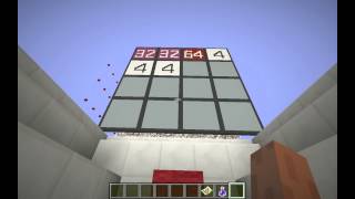 Redstone 2048 in Minecraft