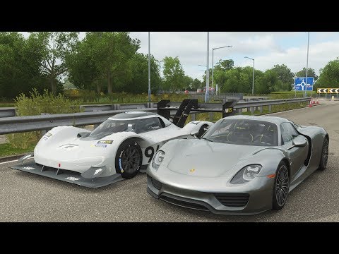 forza-horizon-4-drag-race---vw-i.d-r(tuned)-vs-porsche-918-spyder