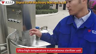 UHT machine(conduction oil electric heating type Ultra high temperature instant sterilizer)