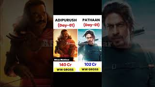 Adipurush Vs Pathaan Movie Comparison | Box Office Collection shorts adipurush afranmalsisar