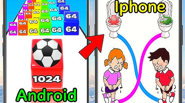 Toilet Rush, Ball Run Gameplay Walkthrough All Levels (iOS,Android) Tiktok Mobile Game App Free