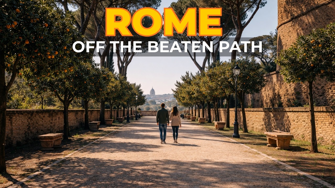 Рим, Италия: Настоящий Рим вдали от туристических маршрутов | Прогулка в реальном времени 4K