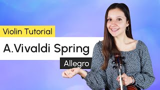 Vivaldi Spring I. Allegro Violin Tutorial
