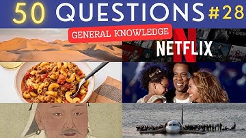 The General Knowledge Quiz #28 ¦ 50 Trivia Questions - Pub Quiz