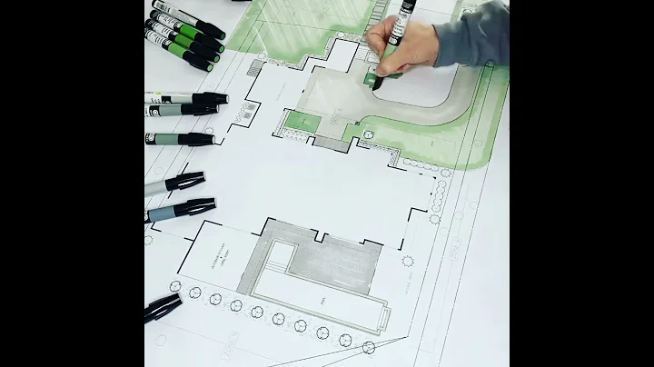 Modern & simple master plan rendering