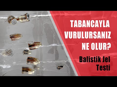 TABANCA İLE VURULURSANIZ NE OLUR? FARKLI KALİBRE TABANCALARLA BALİSTİK JEL TESTİ.