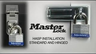 Master Lock Hasp Installation Standard And Hinged Hasps Youtube Master Lock Hasp Installation Standard And Hinged Hasps Youtube