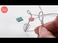 Satin stitch petals tutorial | Beginner Embroidery Techniques