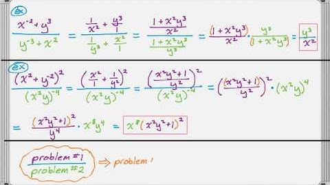 Rational Expressions and Exponents