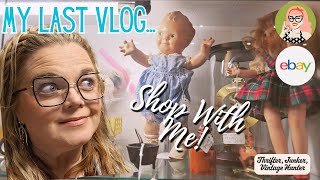 My Last Vlog | Antique Mall Shopping | Ebay Sales | Virtual Antique Marketplace