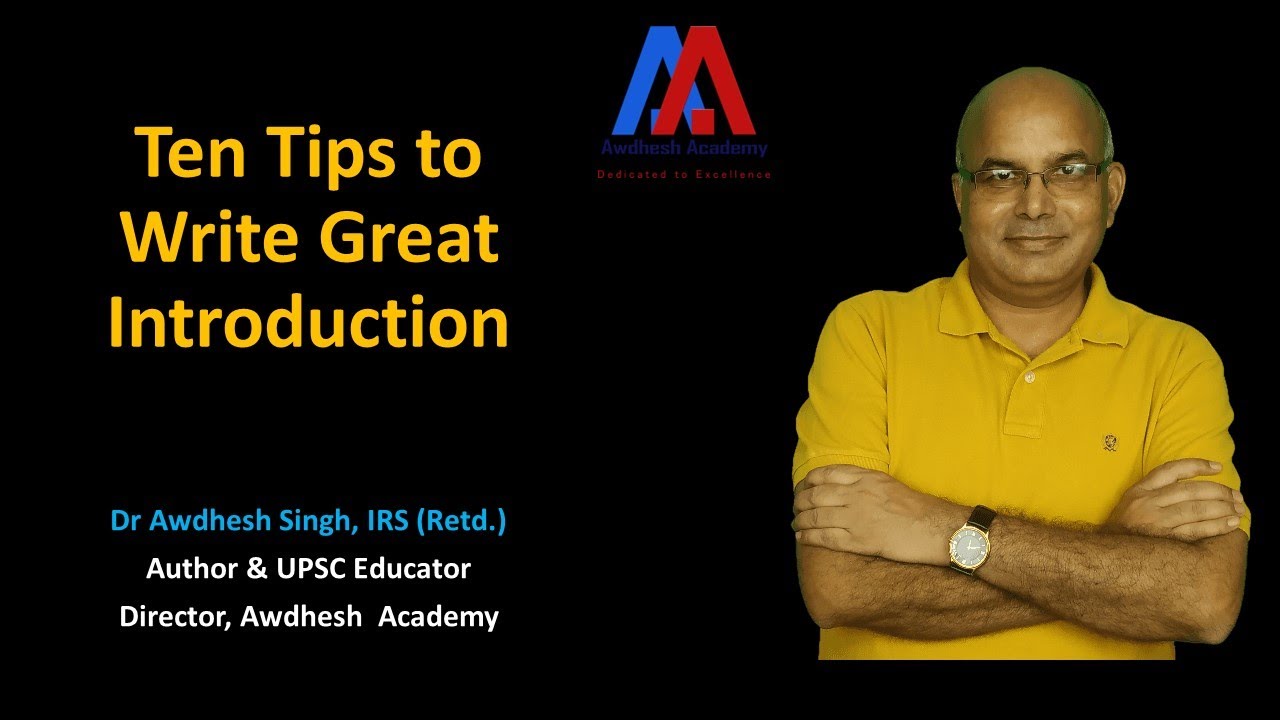Ten Tips to Write Great Introduction - YouTube