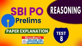 Sbi Po Prelims 2021 Paper Explanation  Mock Test No8  Reasoning Practice Questions With Solutions