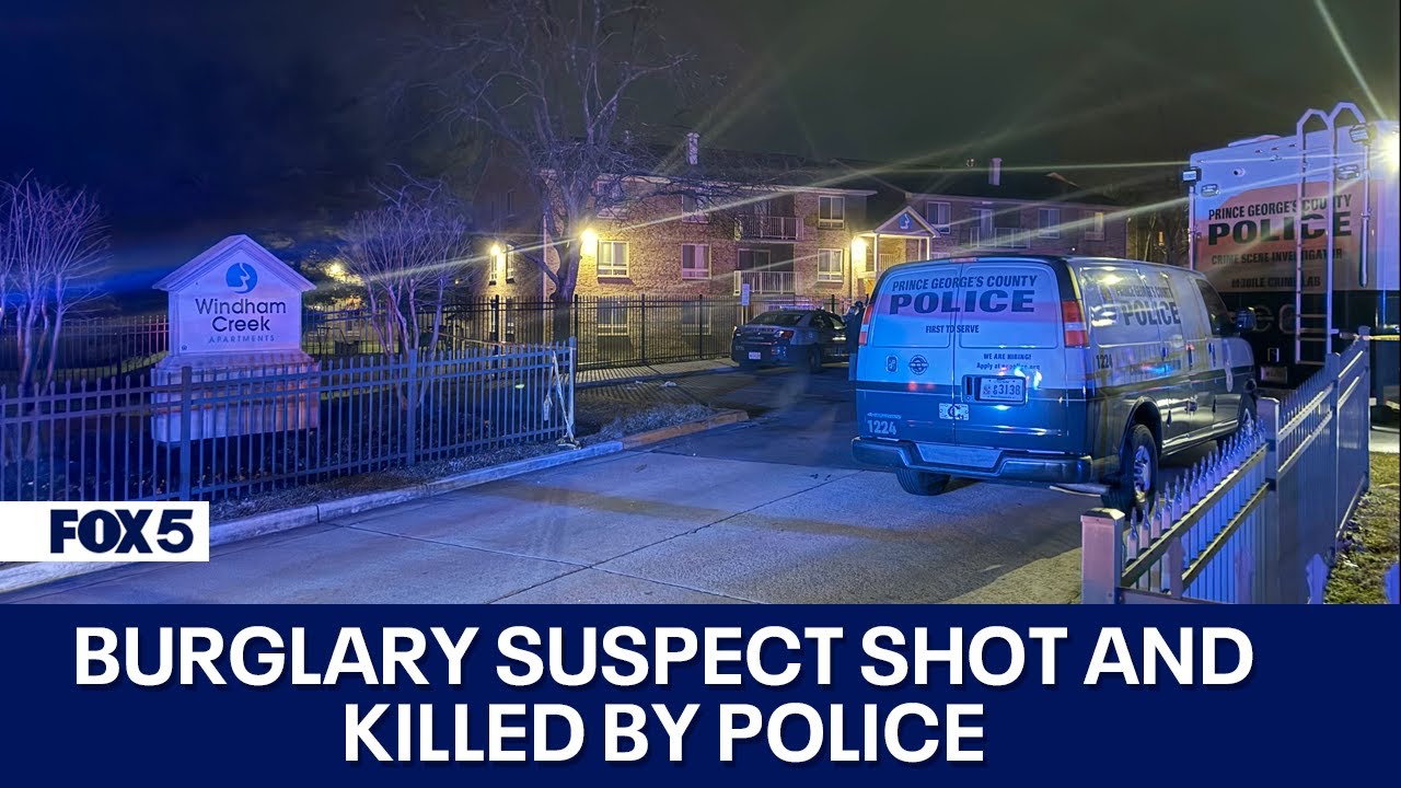 Burglary suspect shot, killed by police in Suitland YouTube