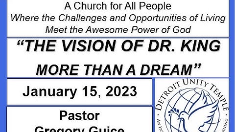 "The Vision of Dr. King"