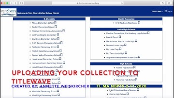 Uploading Library Collection to TitleWave