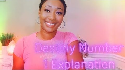 EXPRESSION/DESTINY NUMBER 1 ⭐️🌙 INFORMATIONAL VIDEO #numerology