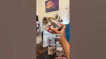 Great way to store keycaps and switches Link in bio. #tech #keyboard #keyboard  #desksetup #setup